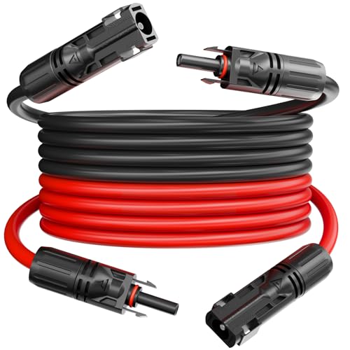 HB-DIGITAL 2x 40m 6mm² Solarkabel Verlängerungskabel Kabelpaar für Photovoltaik Anlagen H1Z2Z2-K mit 1500V Solarstecker Solar Modul Verbindungskabel flexibel witterungsbeständig IP68 - Rot & Schwarz HB-DIGITAL 2x 40m 6mm² Solarkabel Verlängerungskabel Kabelpaar für Photovoltaik Anlagen H1Z2Z2-K mit 1500V Solarstecker Solar Modul Verbindungskabel flexibel witterungsbeständig IP68 - Rot & Schwarz von HB-DIGITAL
