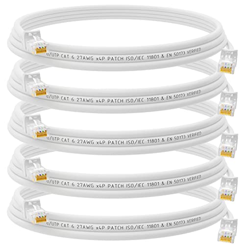HB-DIGITAL 5x 2m Patchkabel RJ45 LAN CAT 6 Ethernetkabel Netzwerkkabel bis zu 1 Gbit/s CAT 6 Kupfer Profi U/UTP DSL für Patchpanel Switch Router Modem - Weiss HB-DIGITAL 5x 2m Patchkabel RJ45 LAN CAT 6 Ethernetkabel Netzwerkkabel bis zu 1 Gbit/s CAT 6 Kupfer Profi U/UTP DSL für Patchpanel Switch Router Modem - Weiss von HB-DIGITAL