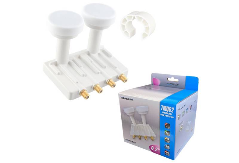 HB-DIGITAL Quad Monoblock LNB SMART Titanium TMQ62 Monoblock-LNB von HB-DIGITAL