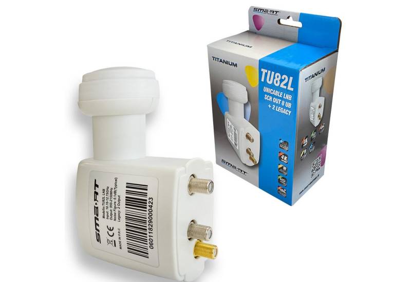 HB-DIGITAL Smart Titanium TU82L Unicable LNB SCR OUT 8 UB +2 Legacy Universal-Twin-LNB HB-DIGITAL Smart Titanium TU82L Unicable LNB SCR OUT 8 UB +2 Legacy Universal-Twin-LNB von HB-DIGITAL