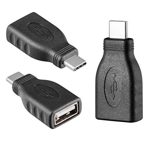 HB-DIGITAL USB-C 2.0 Adapter USB Type-C Stecker (männlich) auf USB Type-A Buchse (weiblich) Übergang Kupplung PVC C-plug A-socket Drucker PS4 PC Laptop Festplatte Ladegeräte von HB-DIGITAL