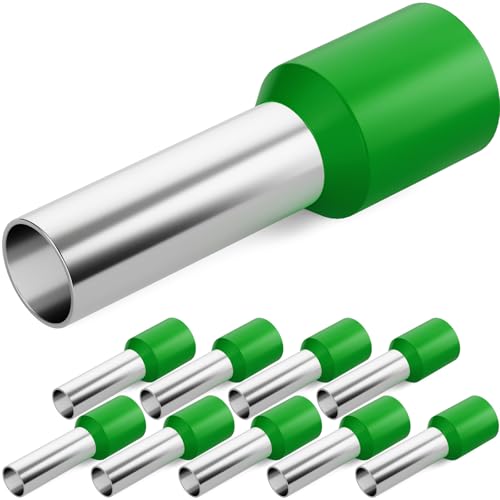 hb-digital 10 Stück isolierte Kupfer Aderendhülsen 6 mm² Länge 12 mm Crimp-Quetschverbinder aus Kupfer mit PVC-Isolierung für sichere Kabelverbindungen korrosionsbeständige Oberfläche - Grün hb-digital 10 Stück isolierte Kupfer Aderendhülsen 6 mm² Länge 12 mm Crimp-Quetschverbinder aus Kupfer mit PVC-Isolierung für sichere Kabelverbindungen korrosionsbeständige Oberfläche - Grün von HB-DIGITAL