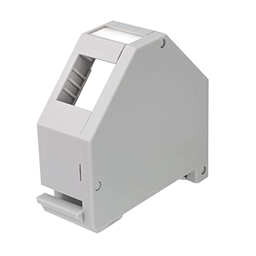 HB-DIGITAL 1x Hutschienenadapter RJ45 Keystone Halterung für Hutschiene 35mm geeignet für Keystonemodule Cat.5e Cat.6/6a Cat.7 Cat.8 Netzwerk Buchse Ethernet LAN Verlegekabel Montage von HB-DIGITAL