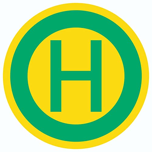 Aufkleber Kreis Haltestelle Symbol Ø50mm von HB-Druck