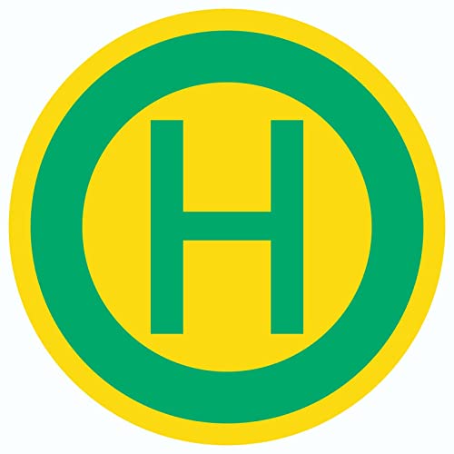 Aufkleber Kreis Haltestelle Symbol Ø50mm von HB-Druck