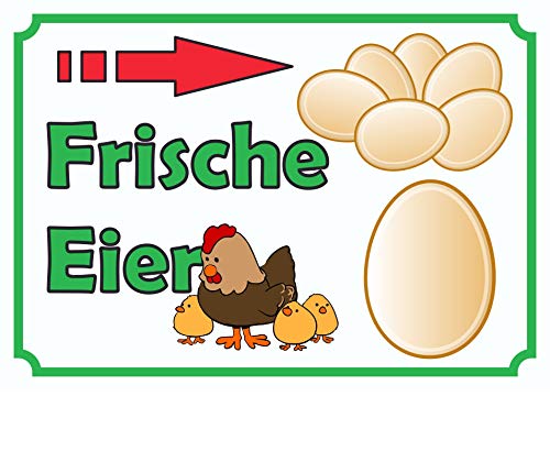 Verkaufsschild Schild Eier rechts A2 (420x594mm) von HB-Druck