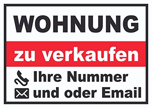 HB-Druck Wohnung Verkaufsschild Schild A2 von HB-Druck