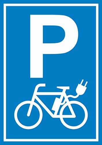 Parkplatz E-Bike Elektrorad Schild A3 (297x420mm) von HB-Druck