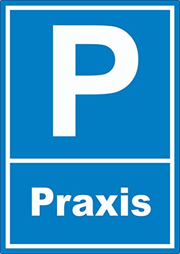 Parkplatz Praxis Aufkleber A4 (210x297mm) von HB-Druck