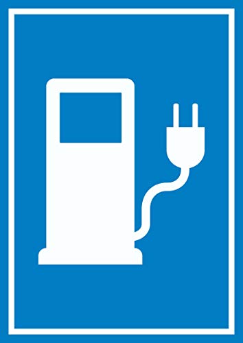 Stromtankstelle Schild Elektrofahrzeug A1 (594x841mm) von HB-Druck