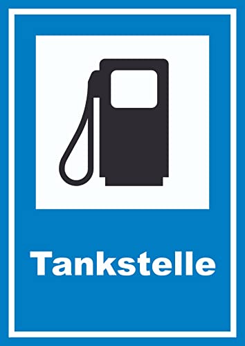 Tankstelle Schild A3 (297x420mm) von HB-Druck