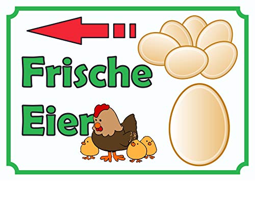 Verkaufsschild Schild Eier links A3 (297x420mm) von HB-Druck