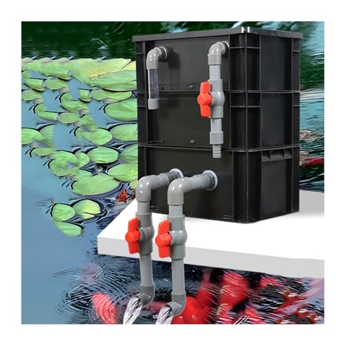 Aquarium-Filter Externer Wasserumschlagkasten, 2/3/4 Ebenen Externe Aquarium Teich Zyklus Filter Box Schwarz Mehrere Größen Keine Filter Medien(11.81x7.87x15.35in/30x20x39CM) von HBALDTEDC