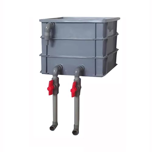 Aquarium-Filter Externer Wasserumschlagkasten, 3-stufiger Filterkasten for Aquarienteiche, Tropffilterung, mehrfarbig, 25 x 18 x 22 cm(Grey) von HBALDTEDC