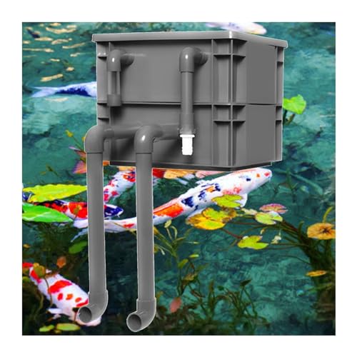Aquarium-Filter Externer Wasserumschlagkasten, Aquarium-Filter-Kit, externer Zyklus-Filterkasten, grau, mehrere Größen(15.75x11.81x13.39in/40x30x34CM) von HBALDTEDC
