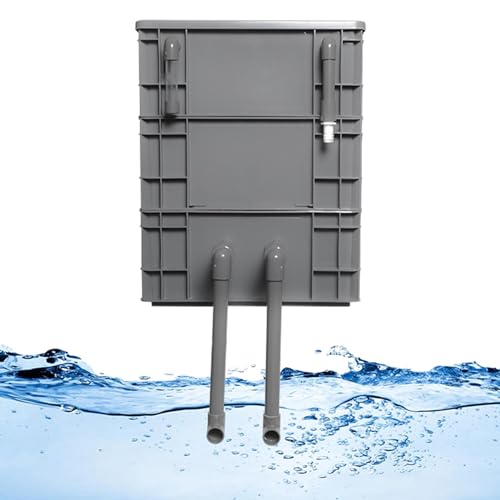 Aquarium-Filter Externer Wasserumschlagkasten, Aquarium-Filter-Kit, externer Zyklus-Filterkasten, grau, mehrere Größen(15.75x11.81x20.08in/40x30x51CM) von HBALDTEDC