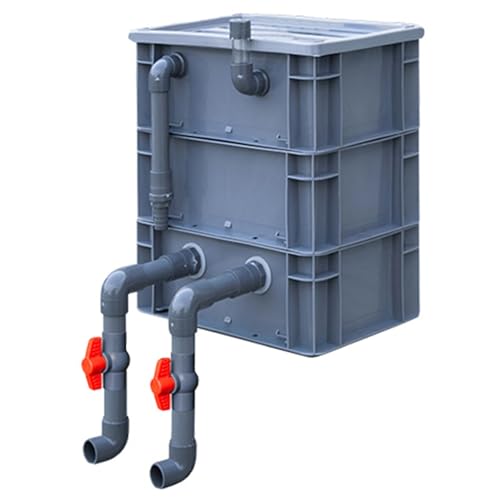 Aquarium-Filter Externer Wasserumschlagkasten, Aquarium-Filterbox ist extern mit 2-3-4 Ebenen for den Wasserkreislauf, rot, mehrere Größen(11.81x7.87x14.17in/30x20x36CM) von HBALDTEDC