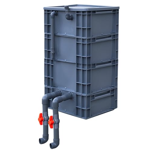 Aquarium-Filter Externer Wasserumschlagkasten, Aquarium-Filterbox ist extern mit 2-3-4 Ebenen for den Wasserkreislauf, rot, mehrere Größen(11.81x7.87x17.32in/30x20x44CM) von HBALDTEDC