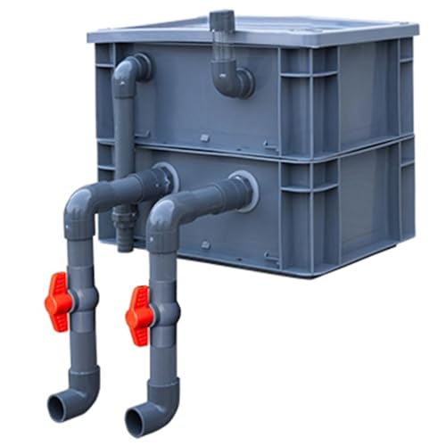 Aquarium-Filter Externer Wasserumschlagkasten, Aquarium-Filterbox ist extern mit 2-3-4 Ebenen for den Wasserkreislauf, rot, mehrere Größen(11.81x7.87x9.45in/30x20x24CM) von HBALDTEDC