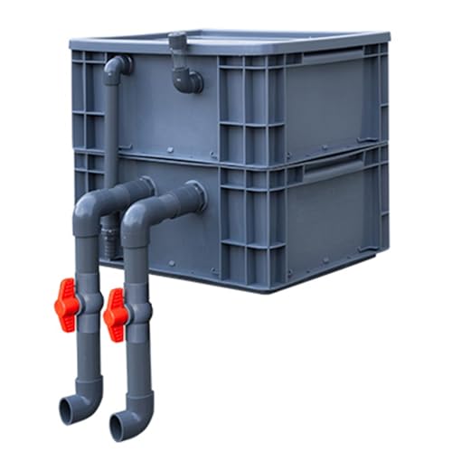 Aquarium-Filter Externer Wasserumschlagkasten, Aquarium-Filterbox ist extern mit 2-3-4 Ebenen for den Wasserkreislauf, rot, mehrere Größen(15.75x11.81x13.78in/40x30x35CM) von HBALDTEDC