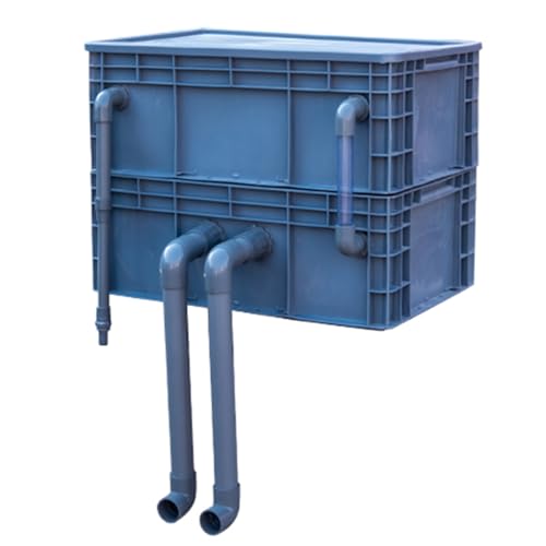 Aquarium-Filter Externer Wasserumschlagkasten, Aquarium-Filterbox ist extern mit 2-3-4 Ebenen for den Wasserkreislauf, rot, mehrere Größen(23.62x15.75x18.11in/60x40x46CM) von HBALDTEDC
