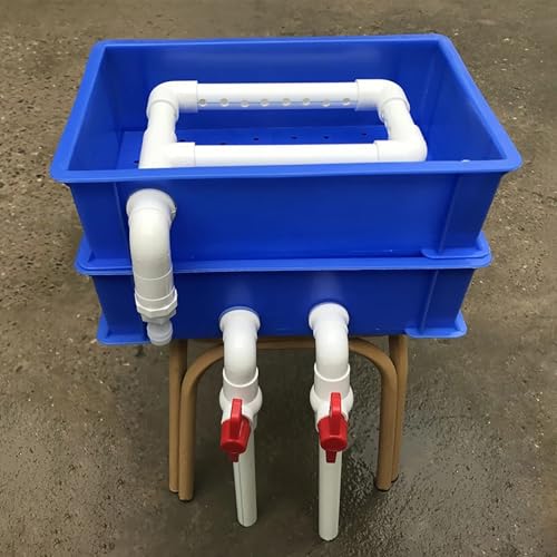 Aquarium-Filter Externer Wasserumschlagkasten, DIY-Außenfilterbox for Aquarien und Teiche mit Wasserzirkulation, blau, mehrere Größen(34.8x24.7x18.5 cm) von HBALDTEDC
