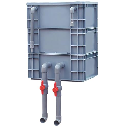 Aquarium-Filter Externer Wasserumschlagkasten, Externer Aquarium-Filterkasten, grau, mehrere Größen for Teiche und Aquarien(40x30x50 cm) von HBALDTEDC
