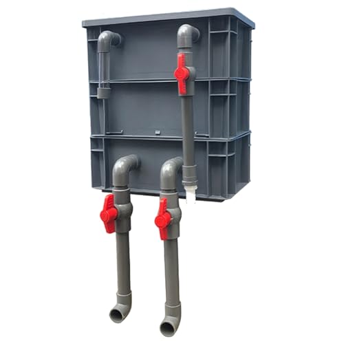 Aquarium-Filter Externer Wasserumschlagkasten, Externer Filterkasten for Aquarien und Teiche, kein Medium, rot, mehrere Größen, 2/3 Ebenen, Umsatz(11.81x7.87x12.99CM) von HBALDTEDC
