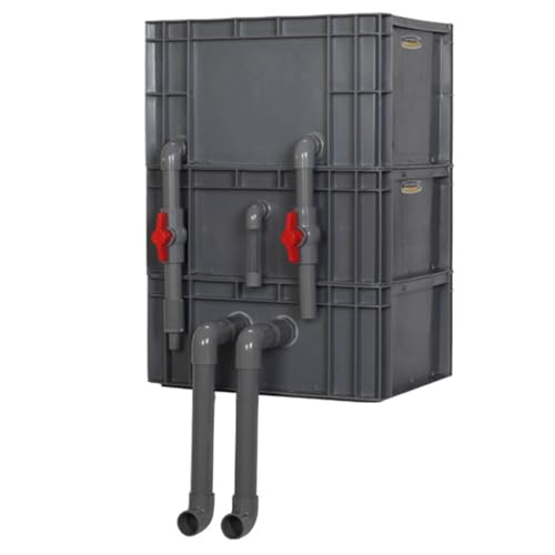 Aquarium-Filter Externer Wasserumschlagkasten, Teich und Aquarium Außenfilterkasten Mehrstufig Kein Filtermedium Mehrfarbig Mehrere Größen(Red,15.75x11.81x22.05in/40x30x56CM) von HBALDTEDC