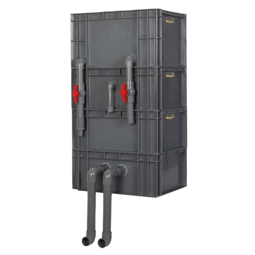Aquarium-Filter Externer Wasserumschlagkasten, Teich und Aquarium Außenfilterkasten Mehrstufig Kein Filtermedium Mehrfarbig Mehrere Größen(Red,15.75x11.81x28.74in/40x30x73CM) von HBALDTEDC