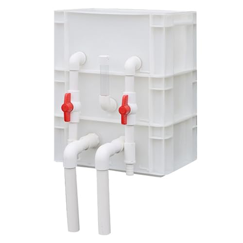 Aquarium-Filter Externer Wasserumschlagkasten, Teich und Aquarium Außenfilterkasten Mehrstufig Kein Filtermedium Mehrfarbig Mehrere Größen(White,11.81x7.87x14.57in/30x20x37CM) von HBALDTEDC