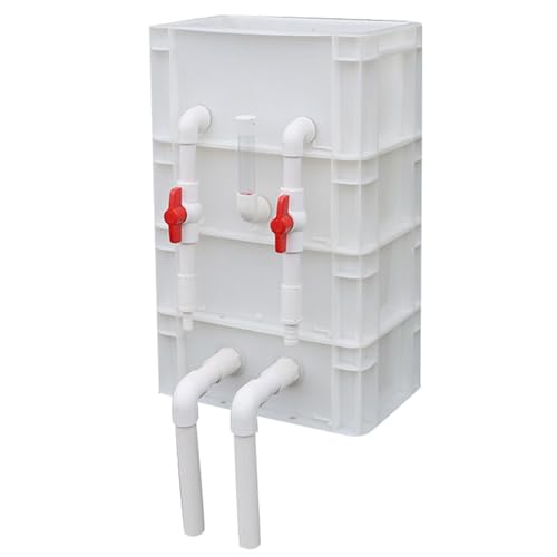 Aquarium-Filter Externer Wasserumschlagkasten, Teich und Aquarium Außenfilterkasten Mehrstufig Kein Filtermedium Mehrfarbig Mehrere Größen(White,11.81x7.87x18.90in/30x20x48CM) von HBALDTEDC