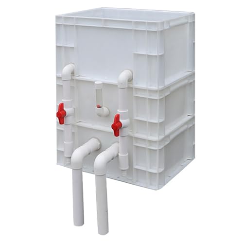 Aquarium-Filter Externer Wasserumschlagkasten, Teich und Aquarium Außenfilterkasten Mehrstufig Kein Filtermedium Mehrfarbig Mehrere Größen(White,15.75x11.81x22.05in/40x30x56CM) von HBALDTEDC