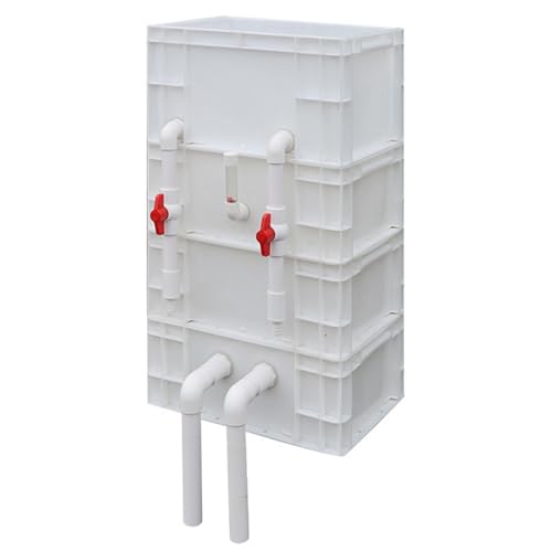 Aquarium-Filter Externer Wasserumschlagkasten, Teich und Aquarium Außenfilterkasten Mehrstufig Kein Filtermedium Mehrfarbig Mehrere Größen(White,15.75x11.81x28.74in/40x30x73CM) von HBALDTEDC
