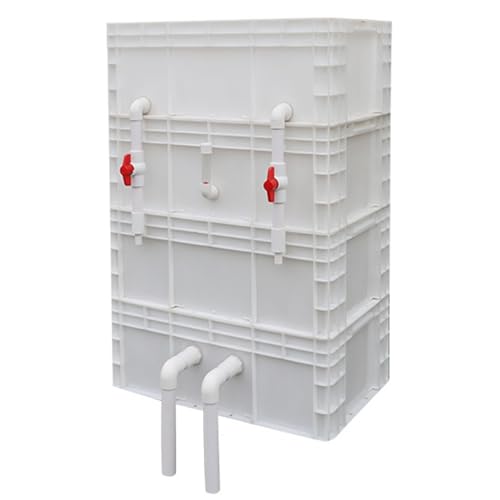Aquarium-Filter Externer Wasserumschlagkasten, Teich und Aquarium Außenfilterkasten Mehrstufig Kein Filtermedium Mehrfarbig Mehrere Größen(White,23.62x15.75x38.98in/60x40x99CM) von HBALDTEDC