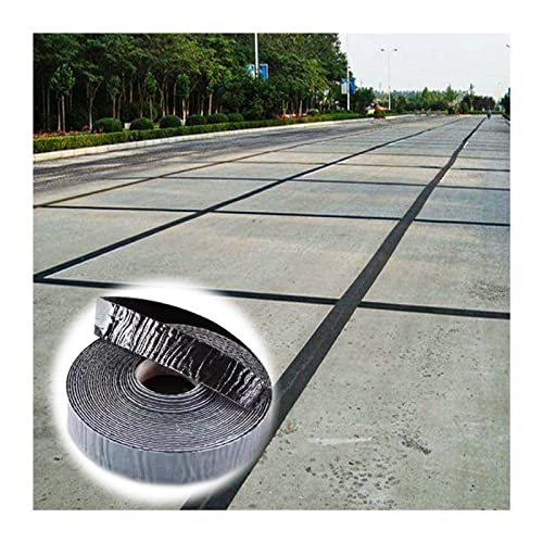 Asphalt-Bitumen-Klebeband, Selbstklebendes Asphaltfugen-Reparaturband, wasserfest, Schwarz, 3-10 cm x 1-50 m(6CM,1M) von HBALDTEDC