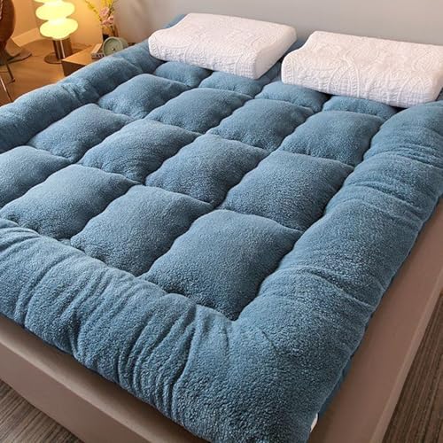 Boden Futon Matratze, Faltbare Futonmatratze, japanische Bodenmatratze, mehrere Größen, mehrfarbig(Blue,90 * 190 * 10cm/35 * 74 * 3.9in) von HBALDTEDC
