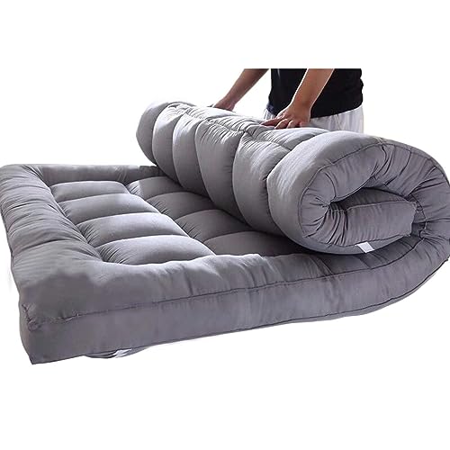 Boden Futon Matratze, Japanische Futon-Matratze, Tatami-Matte, Boden-Schlafunterlage, Grau, mehrere Größen(90x200cm) von HBALDTEDC