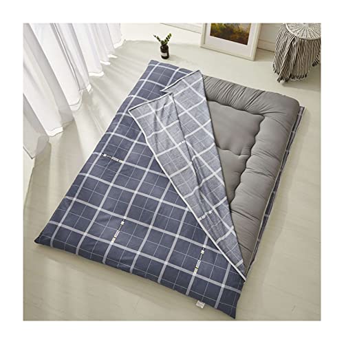 Boden Futon Matratze, Japanischer Tatami-Boden-Futon-Matratzen-Staubschutz 100% Baumwolle mit Reißverschluss, mehrere Größen(D,120 * 200cm) von HBALDTEDC