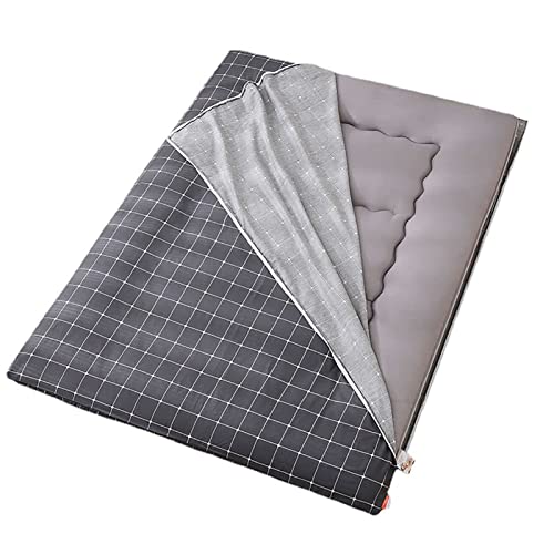 Boden Futon Matratze, Japanischer Tatami-Boden-Futon-Matratzen-Staubschutz 100% Baumwolle mit Reißverschluss, mehrere Größen(E,100 * 200cm) von HBALDTEDC