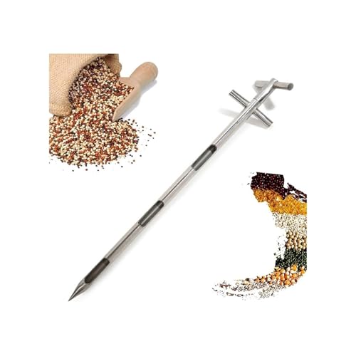 Boden-Korn-Probenehmer, Doppelrohr-Getreideprobenehmer aus Edelstahl mit 19–38 mm Durchmesser und 0,8–1,5 m Länge(19mm,1m) von HBALDTEDC