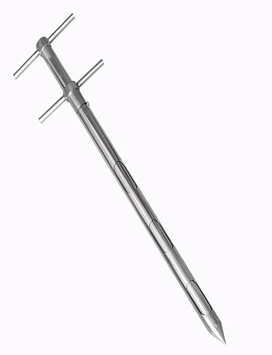 Boden-Korn-Probenehmer, Edelstahl-Getreideprobenahmesonde mit Drehgriff, Doppelrohr, 25 mm Durchmesser, 1,6–5 Fuß(5ft) von HBALDTEDC