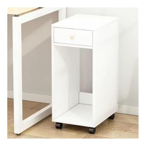 Computer CPU Tower Stand Trolley， 2-stufiger mobiler CPU- und Drucker-Bodenständer mit Rädern for das Home Office Multicolor(White) von HBALDTEDC