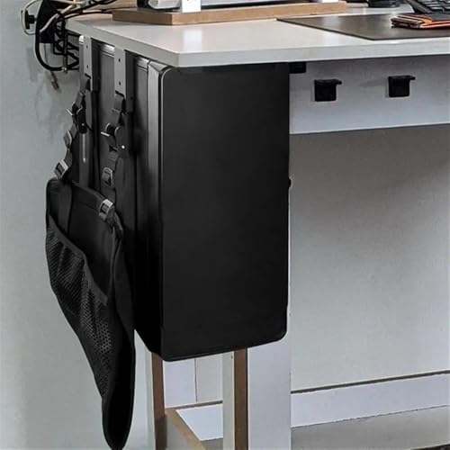 Computer CPU Tower Stand Trolley, Untertisch-Wandhalterung, PC-Ständer, verstellbarer Riemen, universeller CPU-Tower-Halter, Schwarz Computer CPU Tower Stand Trolley, Untertisch-Wandhalterung, PC-Ständer, verstellbarer Riemen, universeller CPU-Tower-Halter, Schwarz von HBALDTEDC