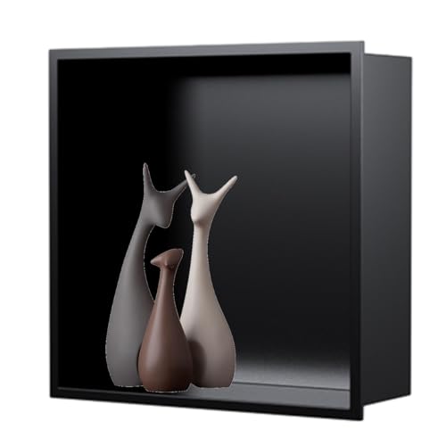 Einbauregal Dusche Nische Alcove， 304 Edelstahl Wanddusche Nische Multicolor(Black) von HBALDTEDC