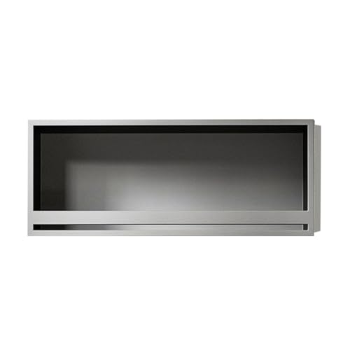 Einbauregal Dusche Nische Alcove， Duschnische aus Edelstahl, matt, mehrfarbig, mehrere Größen(Grey,320x920x125mm) von HBALDTEDC