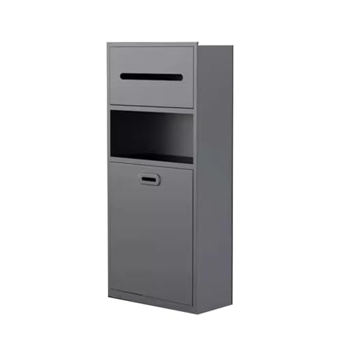 Einbauregal Dusche Nische Alcove， Einbau-Duschnische aus Edelstahl, Aufbewahrungsschrank, keine Flieseninstallation erforderlich, mehrere Größen, Schwarz/Grau(Grey,25.6x11.8x5.5in) von HBALDTEDC