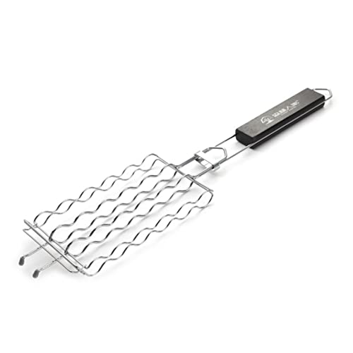 Grill Netz Rack Korb Barbecue， BBQ Mesh Grill Rack mit Wurst Net for Outdoor Camping Multicolor von HBALDTEDC