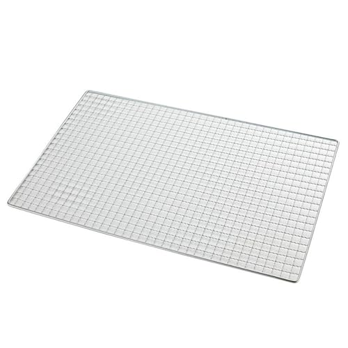Grill Netz Rack Korb Barbecue， Wiederverwendbares BBQ-Grillnetz aus Edelstahl in mehreren Größen(60x40cm) von HBALDTEDC