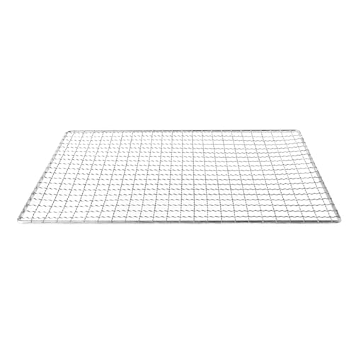 Grill Netz Rack Korb Barbecue， Wiederverwendbares BBQ-Grillnetz aus Edelstahl in mehreren Größen for Camping-Picknick(26x44cm) von HBALDTEDC